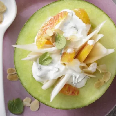 Mouthwatering Melon Bowls Stuffed with Summer Fruits