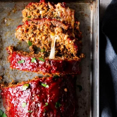 Mozzarella Stuffed Italian Meatloaves