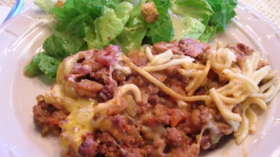 Mrs. Geraldines Ground Beef Casserole