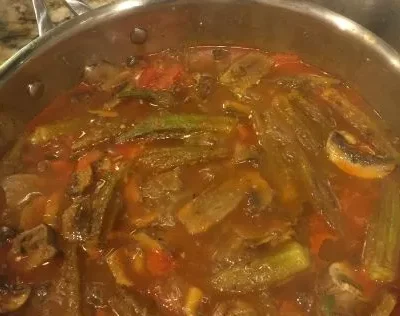 Mushroom And Okra Curry