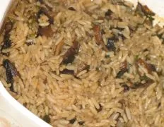 Mushroom And Rice Casserole