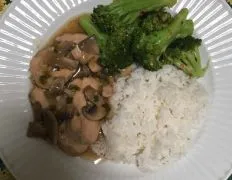 Tender boneless chicken in mushroom gravy. Delicious served over rice or mashed potatoes.Tender boneless chicken in mushroom gravy. Delicious served over rice or mashed potatoes.