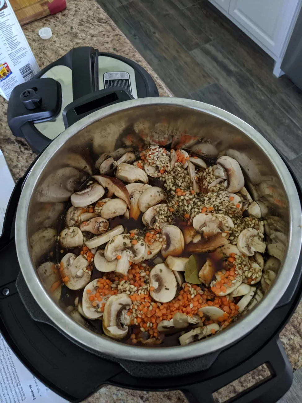 Mushroom Lentil Barley Casserole