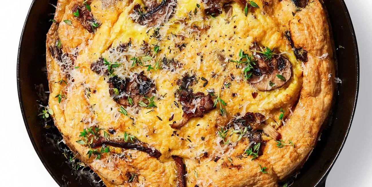Mushroom Shallot Frittata