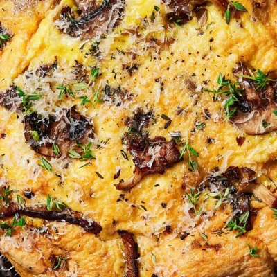 Mushroom Shallot Frittata