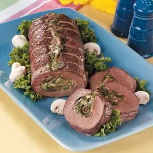 Mushroom Stuffed Beef Tenderloin