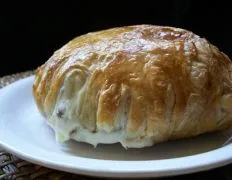 Mushroom Stuffed Brie En Croute