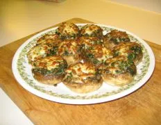 Mushrooms Stuffed With Spinach