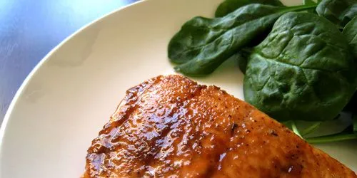 Mustard And Brown Sugar Rubbed Salmon