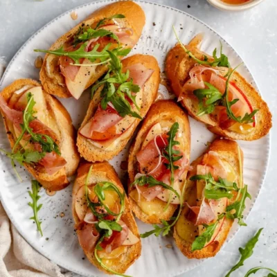 Mustard And Prosciutto Brie