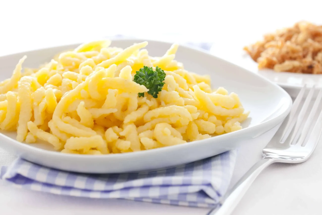 My husband loves these little egg noodles with a roast.