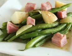 New Potatoes, Green Beans And Ham