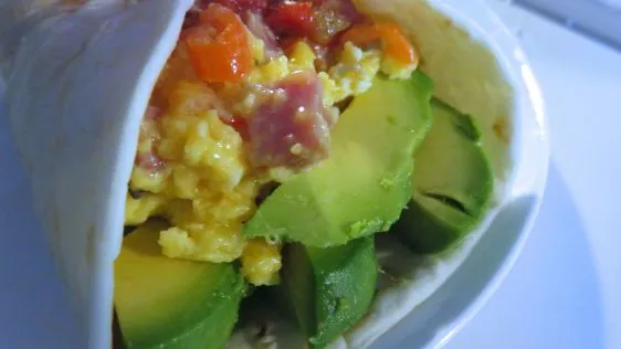 Nifs Avocado And Egg Breakfast Wrap