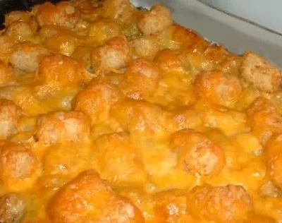 No-Meat Tater Tot Casserole Vegetarian