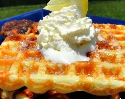Norwegian Lemon-Infused Waffles: A Scrumptious Scandinavian Treat