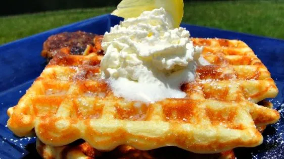 Norwegian Lemon-Infused Waffles: A Scrumptious Scandinavian Treat