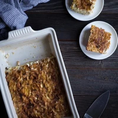 Nut-Crusted Sweet Noodle Kugel Delight