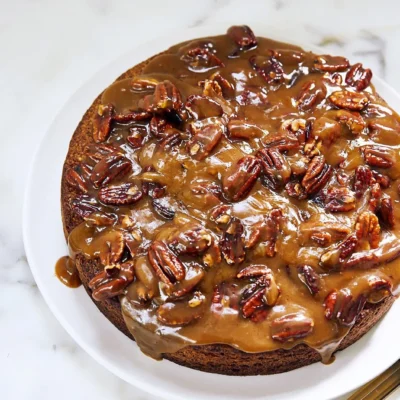 Nutty Fruit Bundt Cake With An Orange Glaze