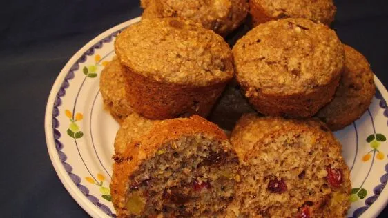 Oat Bran Muffins With Dried Fruit