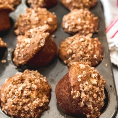 Oatmeal Apple Nut Muffins