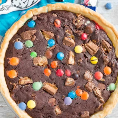 One Bowl Brownie Pie