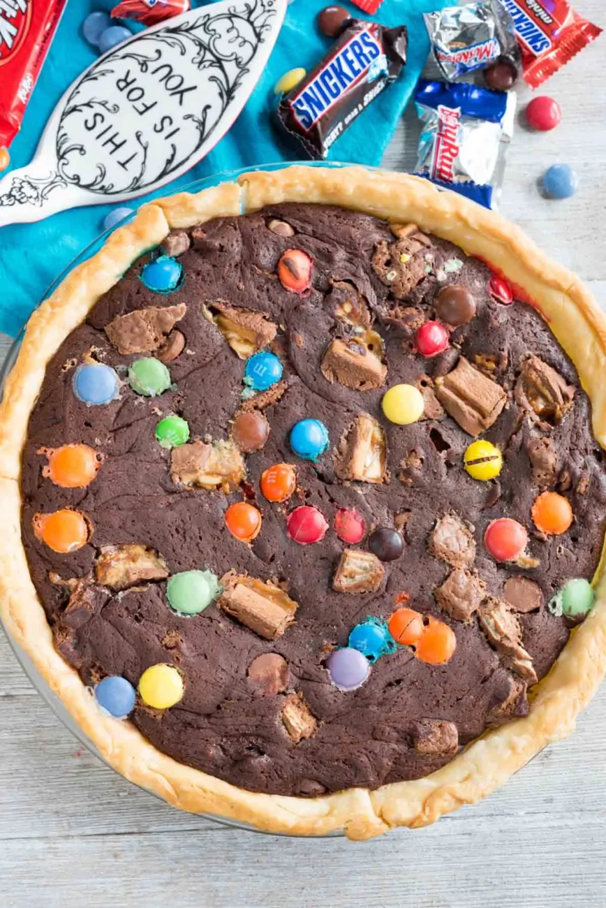 One Bowl Brownie Pie