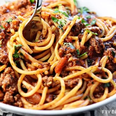 One-Pot Spaghetti And Meat Sauce Stove-Top Recipe