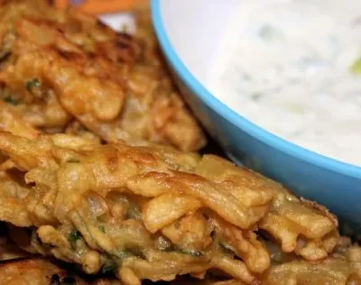 Onion Bhaji Indian Onion Fritters