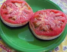 Open Face Tomato Basil Sandwiches