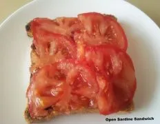 Open Sardine Sandwich
