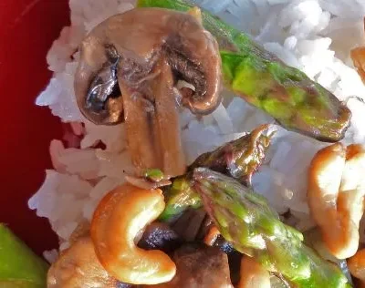 Oriental Asparagus And Mushrooms