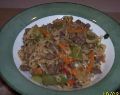 Oriental Beef Noodle Toss