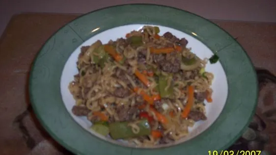 Oriental Beef Noodle Toss