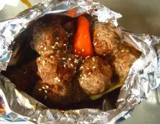 Oriental Meatball Veggie Packets #Rsc