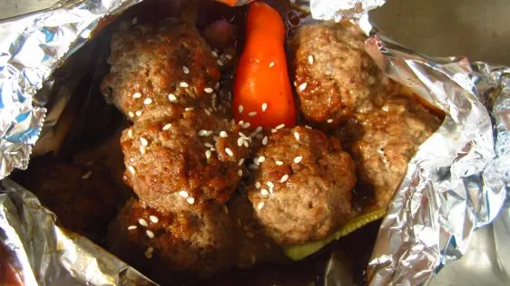 Oriental Meatball Veggie Packets #Rsc