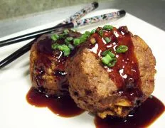 Oriental Mini Meatloaves With Honey Garlic