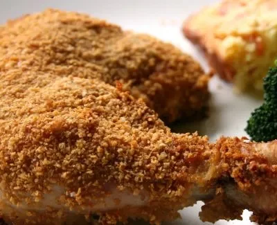 Oven Fried Chicken With Corn Flakes