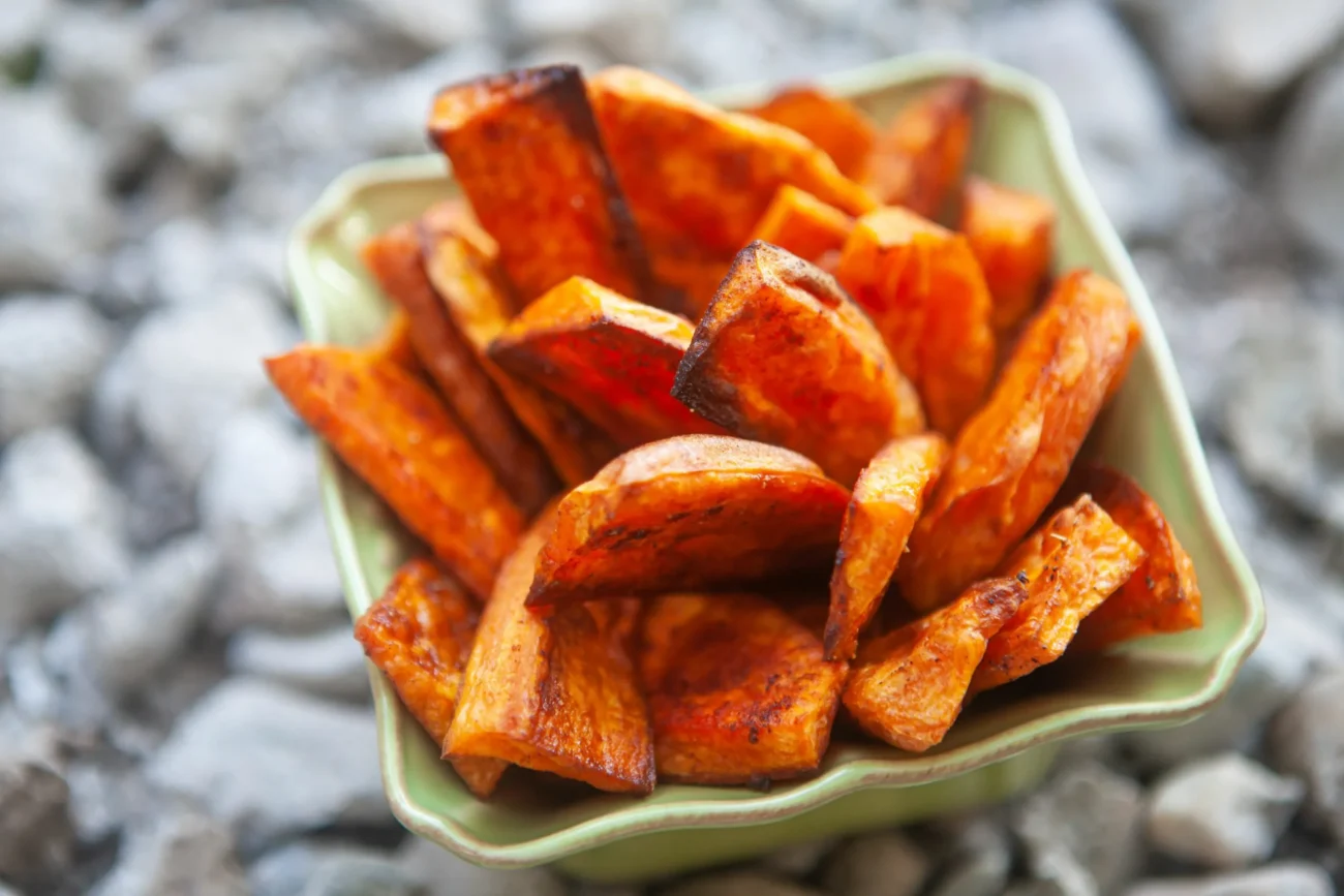 Oven Fried Sweet Potato Wedges