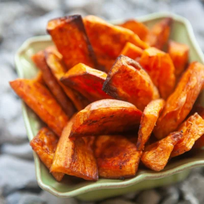Oven Fried Sweet Potato Wedges