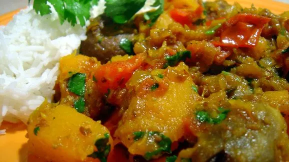 Oven-Roasted Eggplant And Butternut