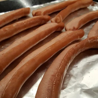 Oven Roasted Hot Dogs