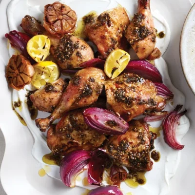 Oven-Roasted Zaatar and Honey Chicken Wings or Thighs