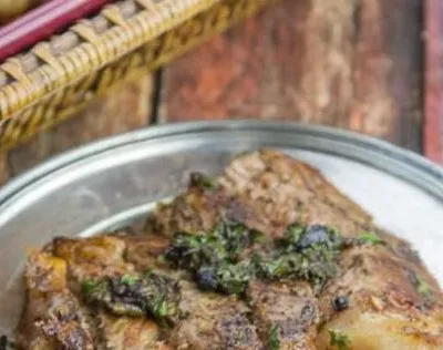 Pan-Seared Steak Diane With A Rich Mushroom Sauce