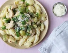 Pasta Shells With Chicken And Brussels Sprouts