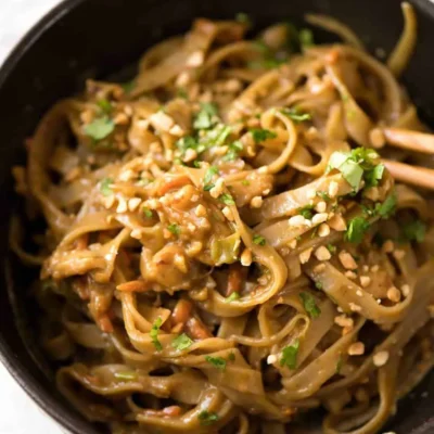 Pasta With Szechuan Peanut Dressing