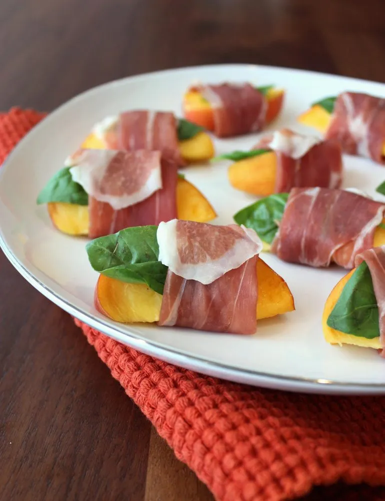 Peach And Prosciutto Appetizer