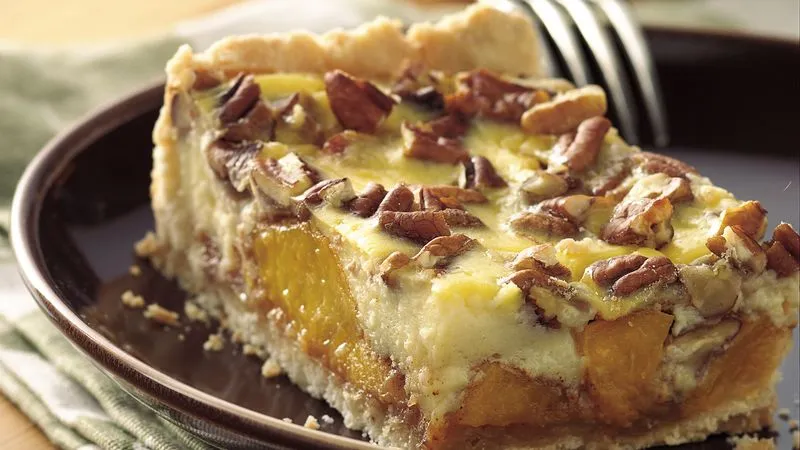 Peach Custard Kuchen