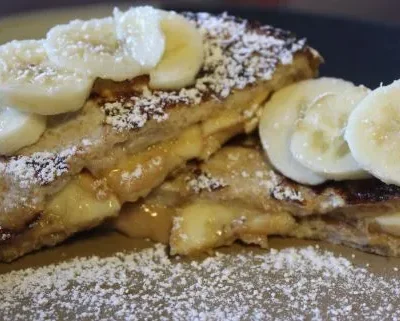 Peanut Butter And Banana French Toast