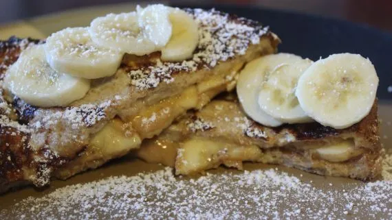 Peanut Butter And Banana French Toast