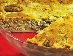 Pear-Pecan Sausage Quiche